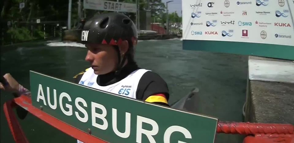 Elena Lilik Germany Semi-Final / 2023 ICF Canoe-Kayak Slalom World Cup Augsburg Germany
