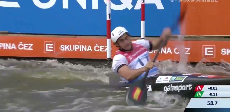 David Llorente Spain Semi-final / 2023 ICF Canoe-Kayak Slalom World Cup Prague Czech Republic