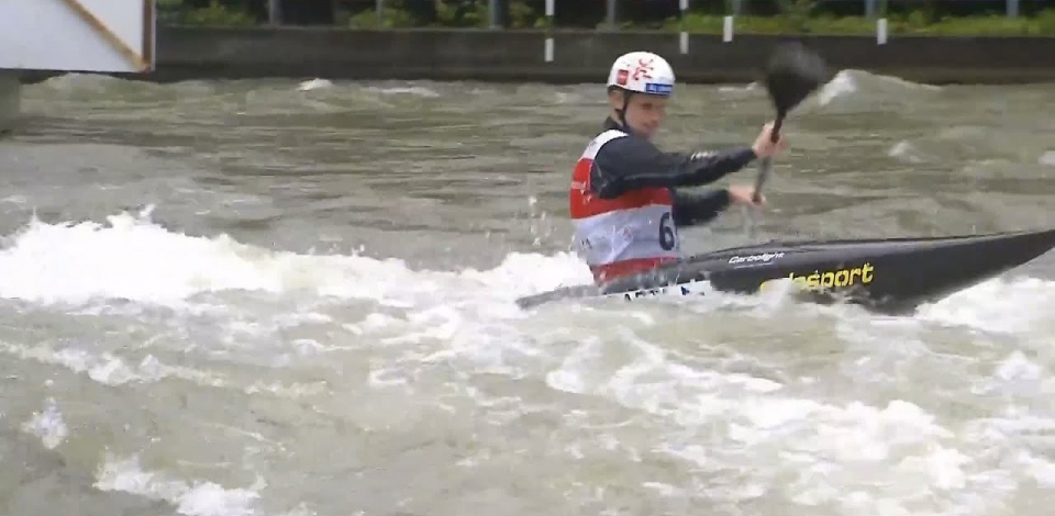 Jan Barta, Czech Republic - Men's Kayak Semifinal / 2024 ICF Canoe Slalom World Cup Augsburg Germany