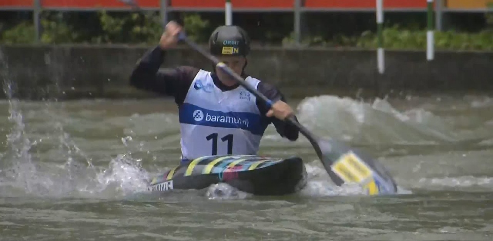 Corinna Kuhnle, Austria - Women's Kayak Semifinal / 2024 ICF Canoe Slalom World Cup Augsburg Germany