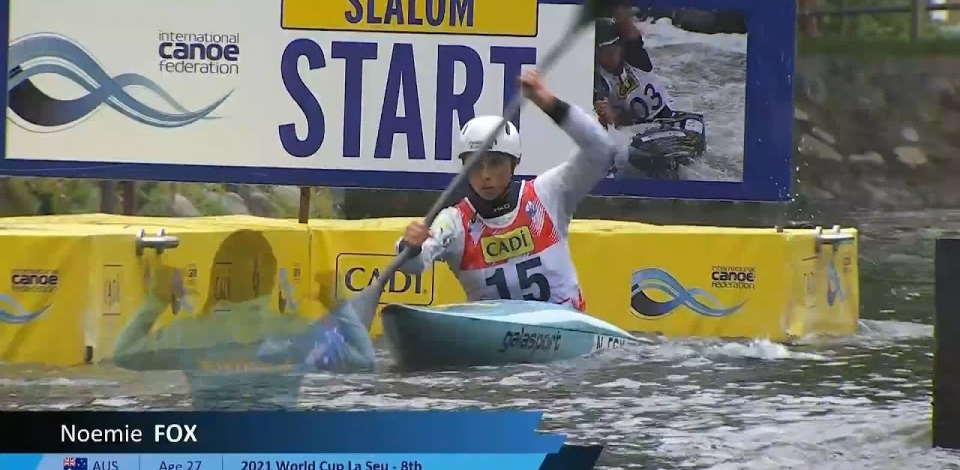 Noemie Fox, Australia - Kayak Semi-Final / 2024 ICF Canoe Slalom World Cup La Seu Spain