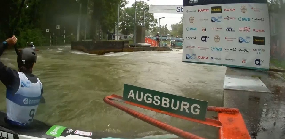 Eva Tercelj, Slovenia - Women's Kayak Semi-Final / 2024 ICF Canoe Slalom World Cup Augsburg Germany