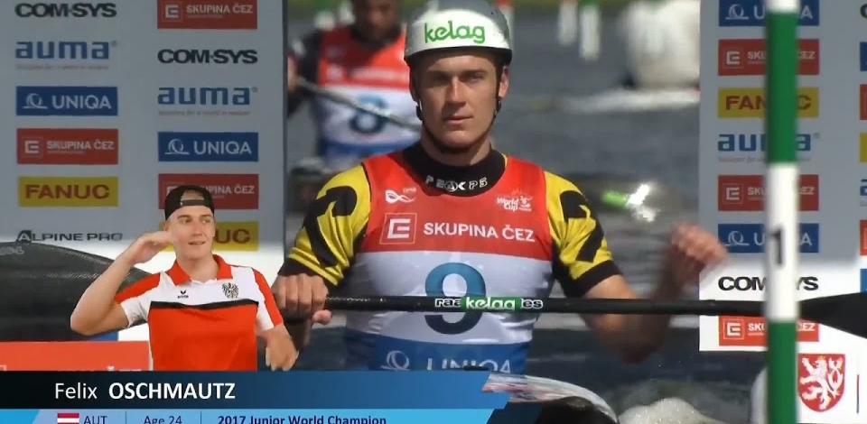 Felix Oschmautz, Austria, Canoe Slalom, Heats / 2024 ICF Canoe Slalom World Cup Prague Czechia