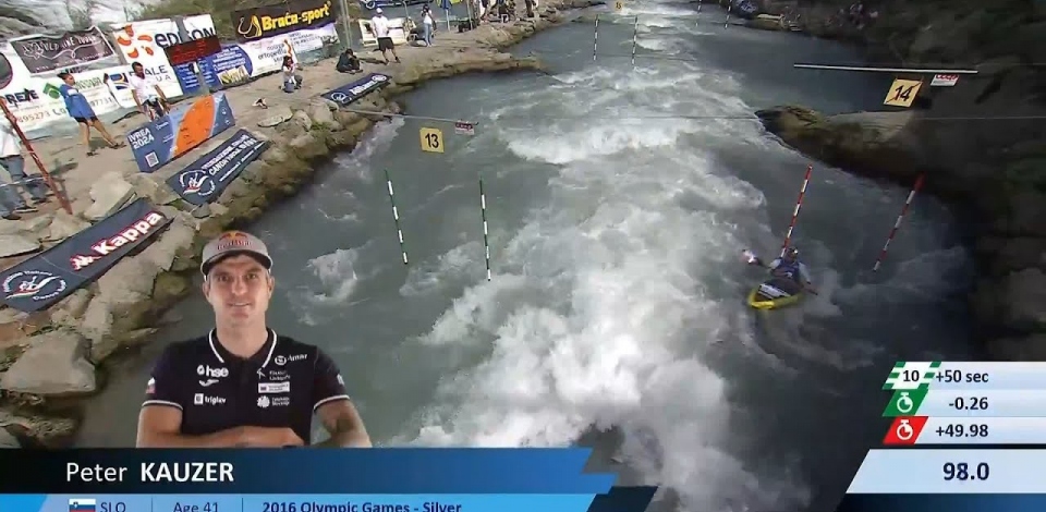 Peter Kauzer / Kayak Semi-Final / 2024 ICF Canoe Slalom World Cup Ivrea Italy
