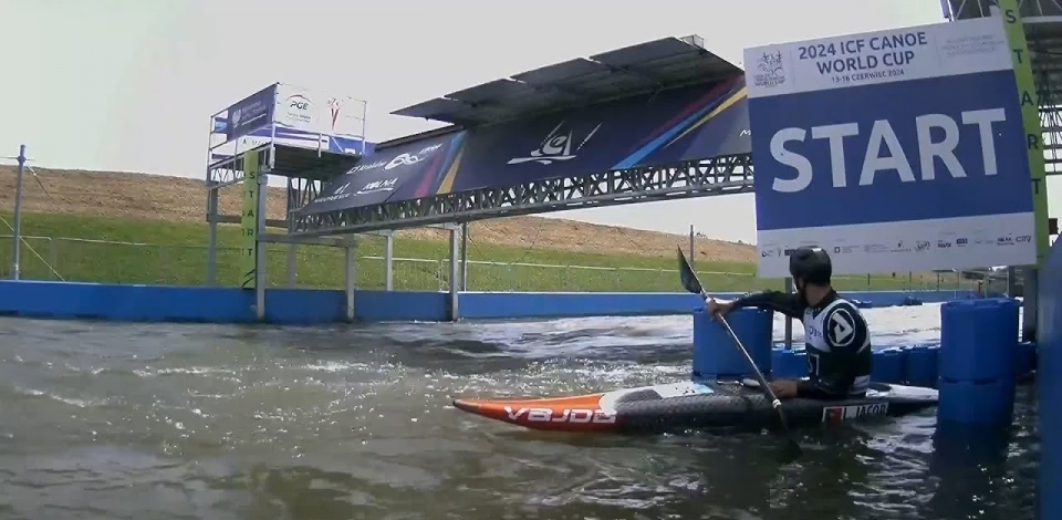 Lucas Jacob, Portugal, Kayak Slalom, Semifinals / 2024 ICF Canoe Slalom World Cup Krakow Poland