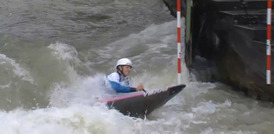 Ivana Chlebova, Slovakia, Canoe Slalom, Semi Finals / 2024 ICF Canoe Slalom World Cup Augsburg