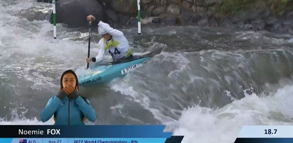 Noemie Fox / Canoe Semi-Final / 2024 ICF Canoe Slalom World Cup La Seu Spain