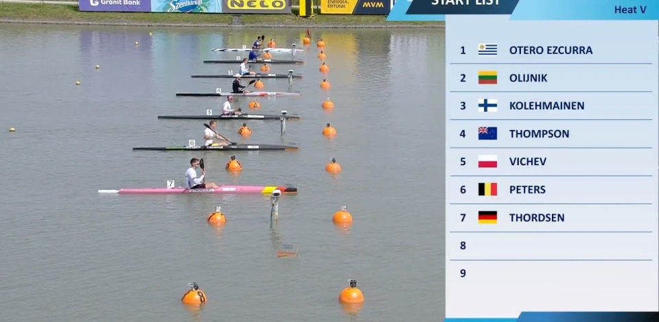 Men's K1 1000m Heat 5 / 2025 ICF Canoe-Kayak Sprint World Cup Szeged Hungary Men's K1 1000m Heat 5 / 2025 ICF Canoe-Kayak Sprint World Cup Szeged Hungary