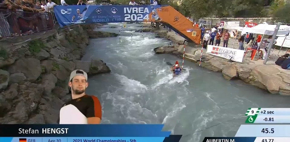 Stefan Hengst / Kayak Semi-Final / 2024 ICF Canoe Slalom World Cup Ivrea Italy