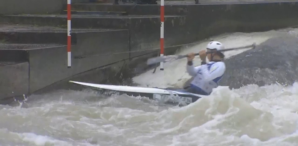 Leba Teunissen, Netherlands, Canoe Slalom, Semi Finals / 2024 ICF Canoe Slalom World Cup Augsburg