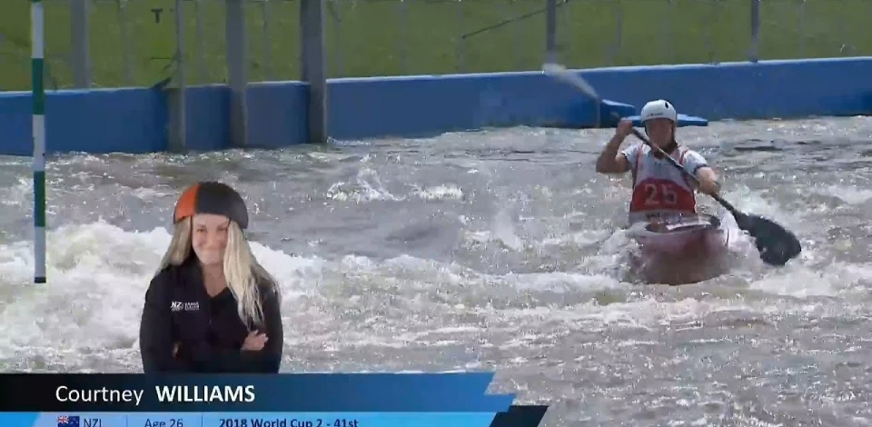 Courtney Williams, New Zealand, Kayak Slalom, Semifinals / 2024 ICF Canoe Slalom World Cup Krakow