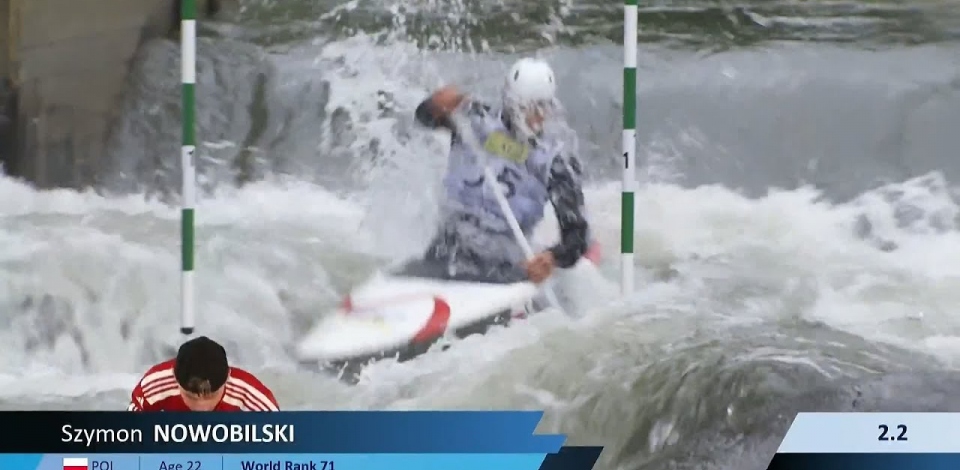 Szymon Nowobilski / Canoe Semi-Final / 2024 ICF Canoe Slalom World Cup La Seu Spain