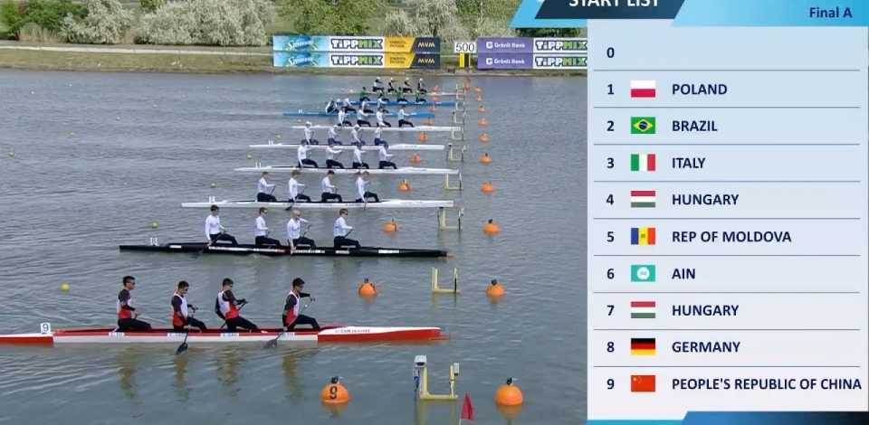 C4 Men's 500m Final A / 2025 ICF Canoe-Kayak Sprint World Cup Szeged Hungary