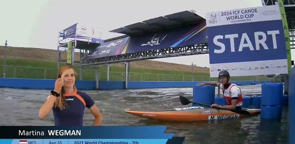 Martina Wegman, Netherlands, Kayak Slalom Final / 2024 ICF Canoe Slalom World Cup Krakow Poland