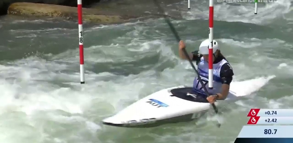 Viktoria Wolffhardt Austria Semi-Final / 2023 ICF Canoe-Kayak Slalom World Cup Augsburg Germany