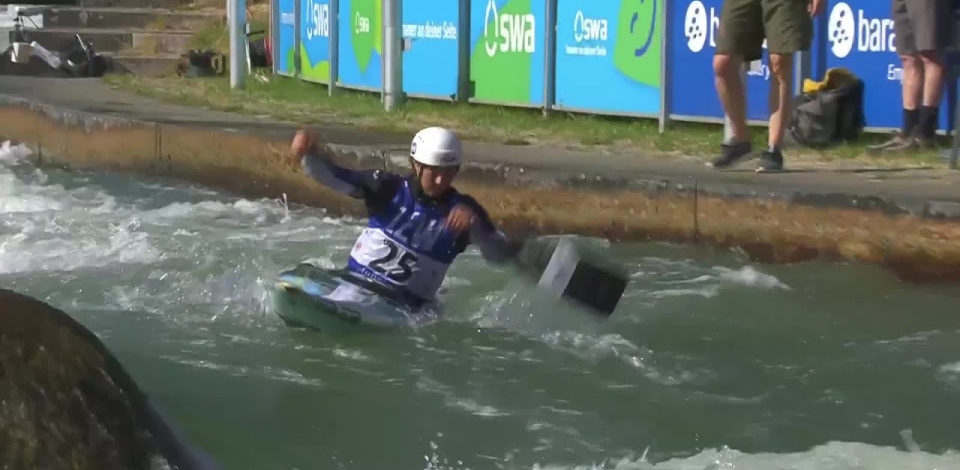 Lucie Prioux France Semi-Final / 2023 ICF Canoe-Kayak Slalom World Cup Augsburg Germany