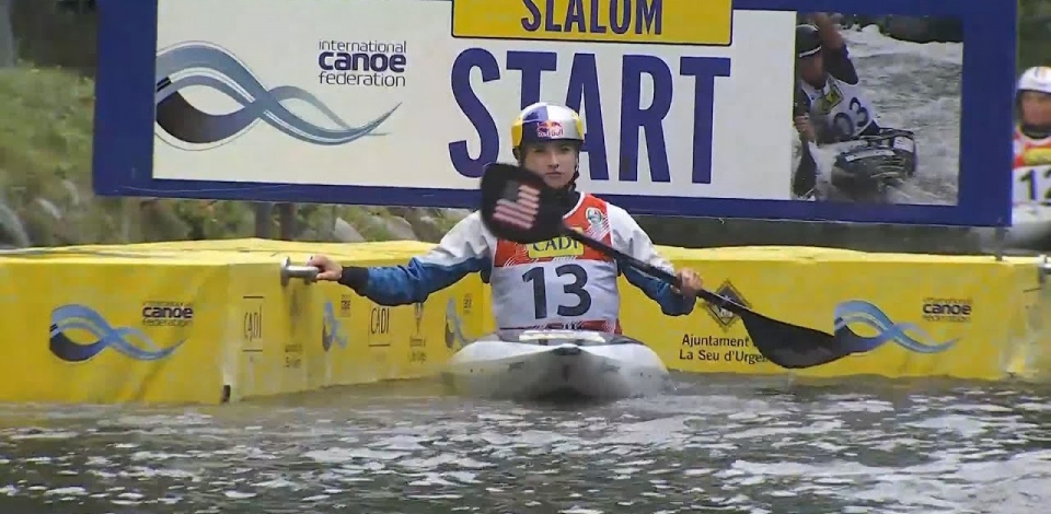 Evy Leibfarth, USA - Kayak Semi-Final / 2024 ICF Canoe Slalom World Cup La Seu Spain