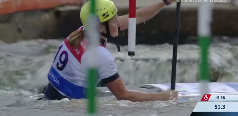 Eva Alina Hocevar Slovenia Semi Final / 2023 ICF Canoe-Kayak Slalom World Cup Prague Czech Republic