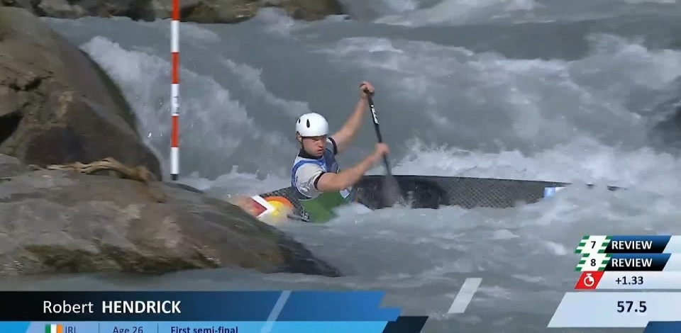 Robert Hendrick, Ireland - Men's Canoe Semi-Final / 2024 ICF Canoe Slalom World Cup Ivrea Italy