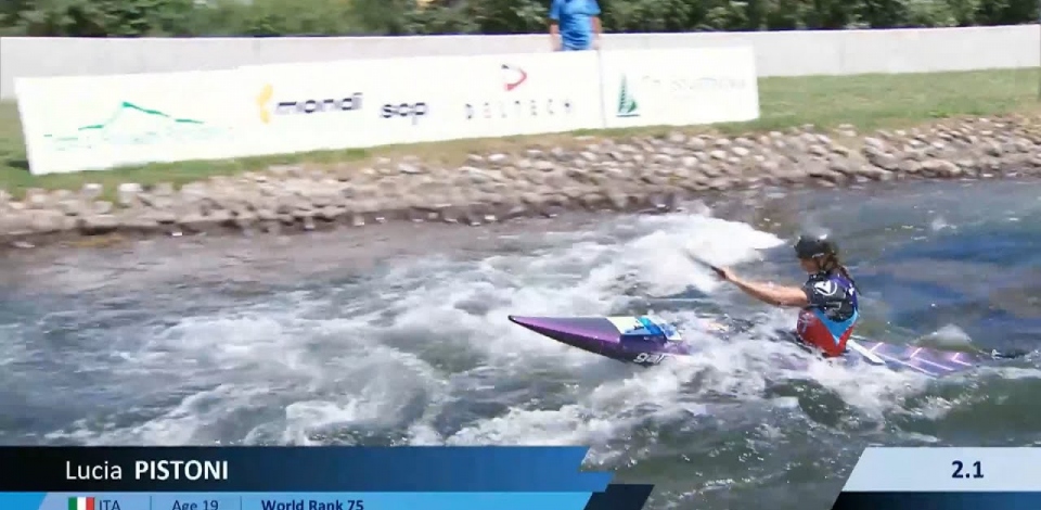 Lucia Pistoni Italy U23 Final  2024 ICF Canoe-Kayak Slalom Junior & U23 World Championships