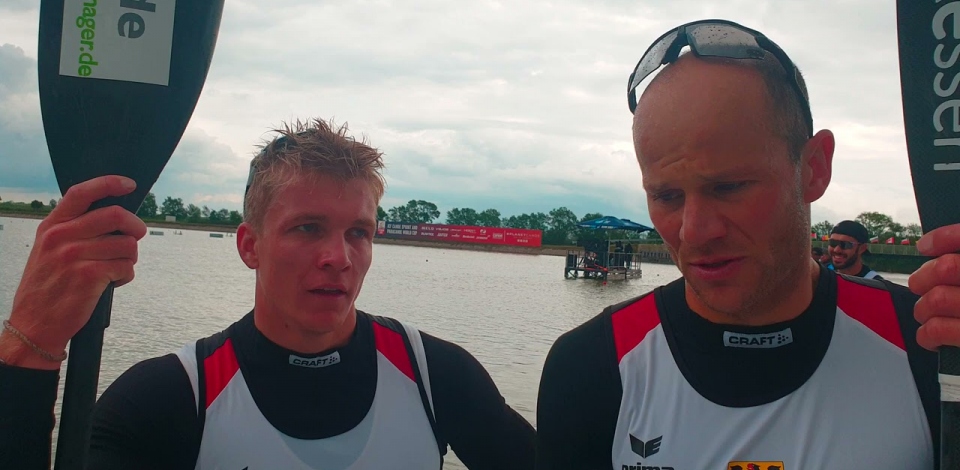 Max HOFF & Jacob SCHOPF Germany / K2 1000m Gold - 2021 ICF Canoe Sprint World Cup 1 Szeged