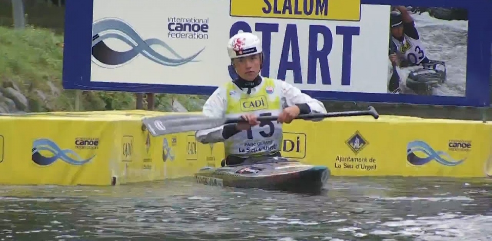 Tereza Kneblova, Czechia - Canoe Final / 2024 ICF Canoe Slalom World Cup La Seu Spain