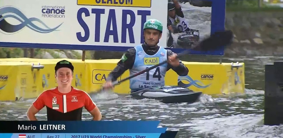 Mario Leitner, Austria - Kayak Semi-Final / 2024 ICF Canoe Slalom World Cup La Seu Spain
