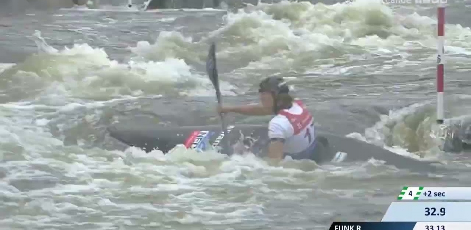 Martina Wegman Netherlands Semi-final / 2023 ICF Canoe-Kayak Slalom World Cup Prague Czech Republic