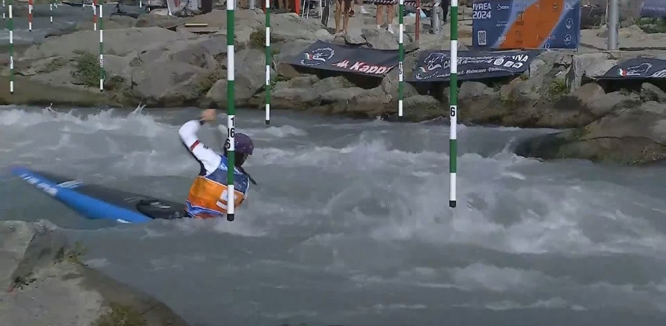 Kimberley Woods, GB - Women's Canoe Semi-Final / 2024 ICF Canoe Slalom World Cup Ivrea Italy