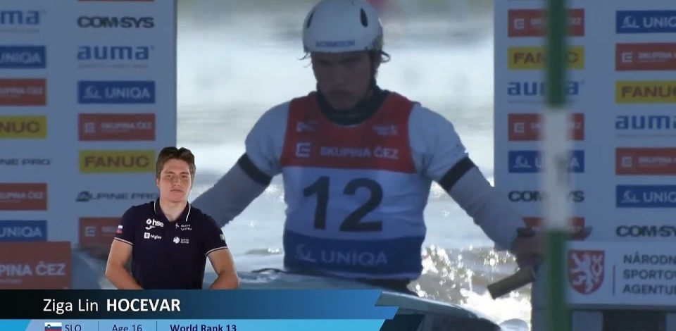 Ziga Lin Hocevar, Slovenia, Canoe Slalom Heats / 2024 ICF Canoe Slalom World Cup Prague Czechia