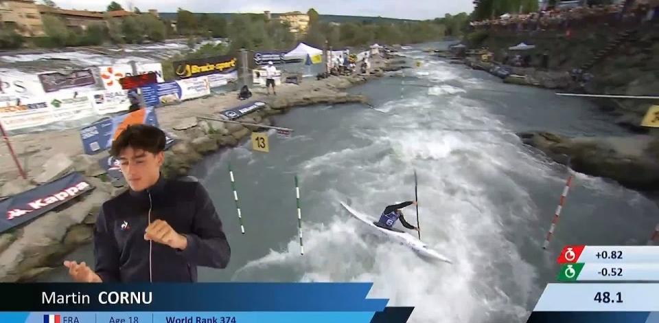 Martin Cornu / Kayak Semi-Final /  2024 ICF Canoe Slalom World Cup Ivrea Italy