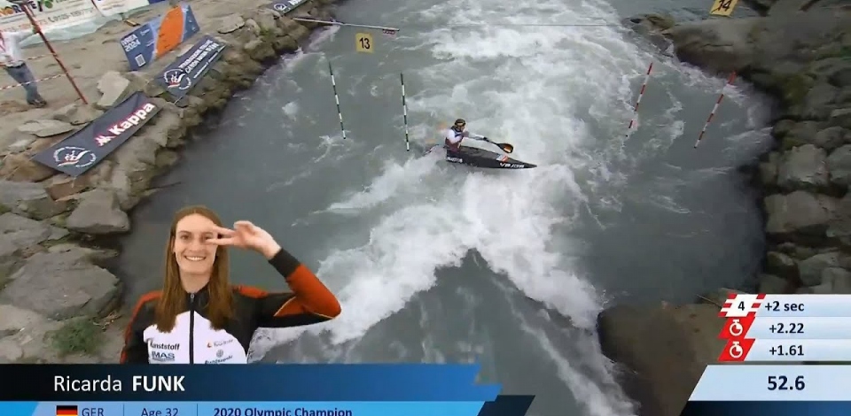 Ricarda Funk / Kayak Semi-Final /2024 ICF Canoe Slalom World Cup Ivrea Italy