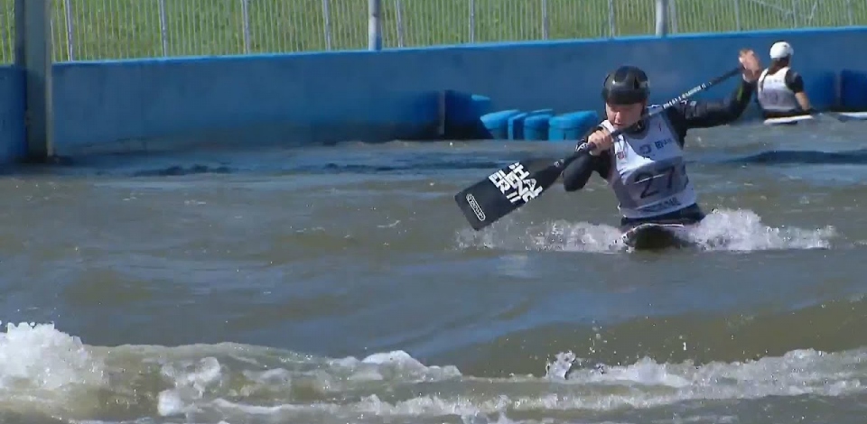 Hannah Thomas, New Zealand, Canoe Slalom Semi Final / 2024 ICF Canoe Slalom World Cup Krakow Poland