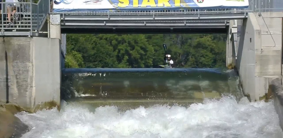 Lucien Delfour Australia Semi Final / 2023 ICF Canoe-Kayak Slalom World Cup Ljubljana Slovenia