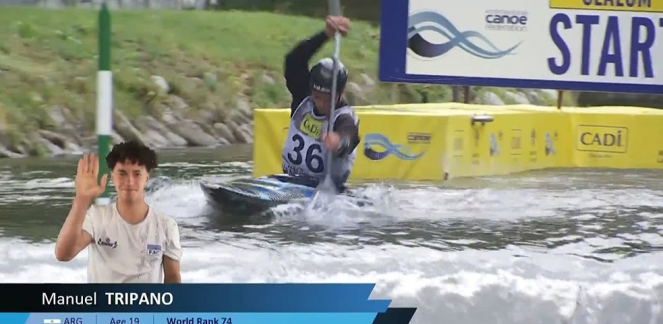 Manuel Tripano / Canoe Semi-Final / 2024 ICF Canoe Slalom World Cup La Seu Spain