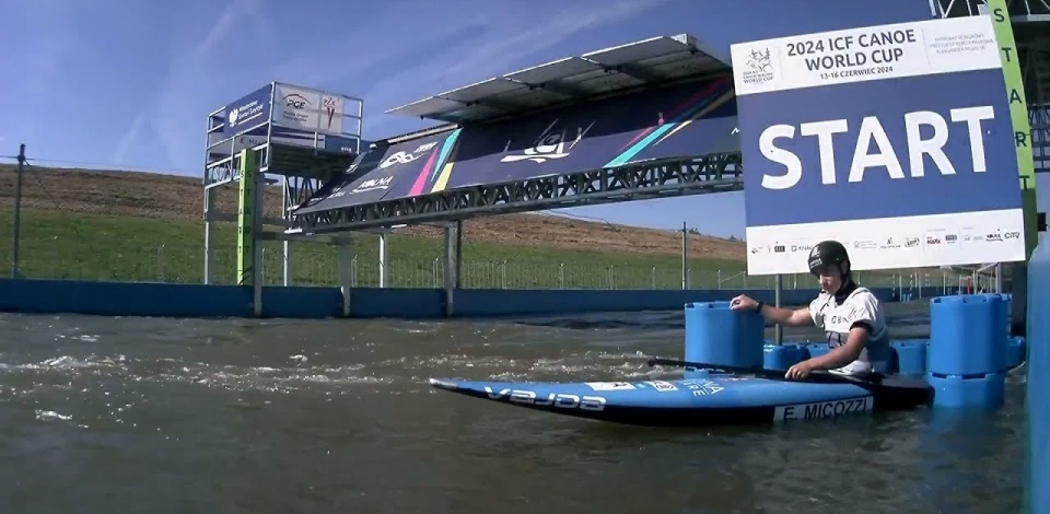 Elena Micozzi, Italy, Canoe Slalom Semi Final / 2024 ICF Canoe Slalom World Cup Krakow Poland