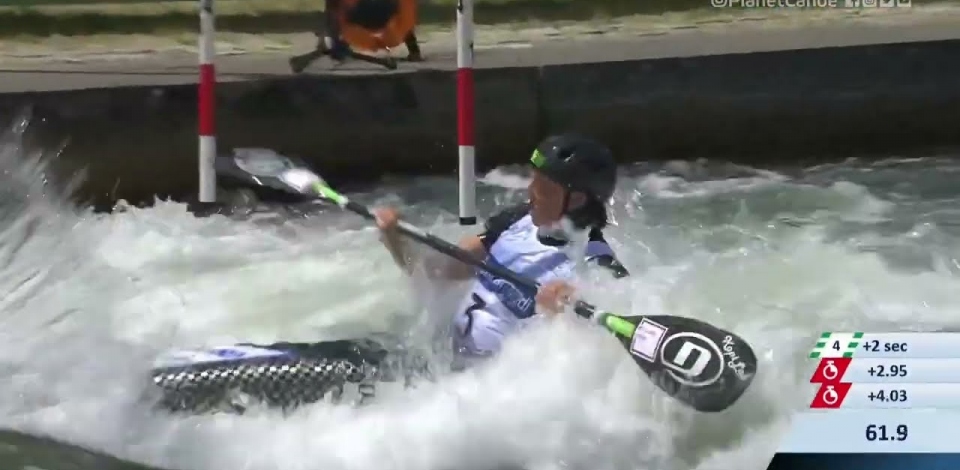 Eva Tercelj Slovenia Semi-Final / 2023 ICF Canoe-Kayak Slalom World Cup Augsburg Germany