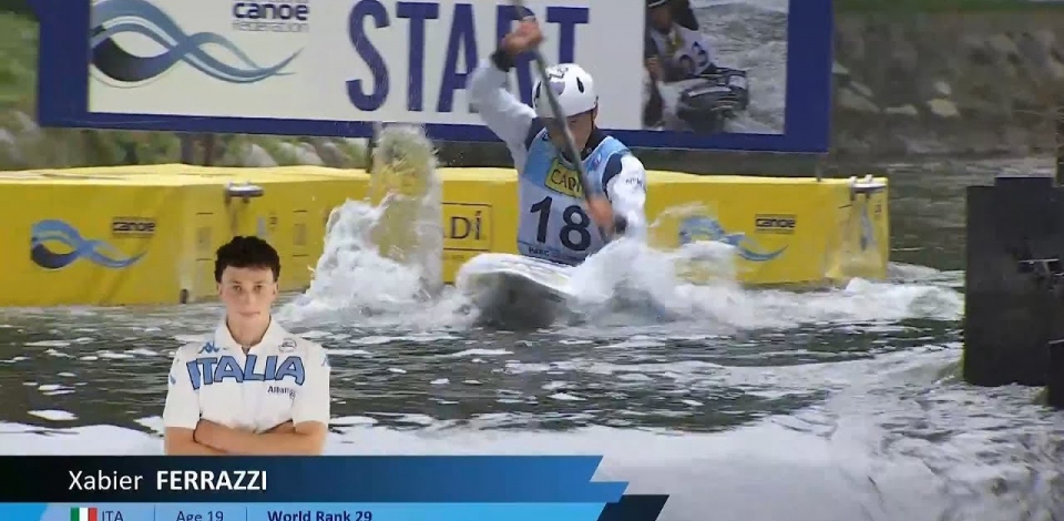 Xabier Ferrazzi, Italy - Kayak Semi-Final / 2024 ICF Canoe Slalom World Cup La Seu Spain