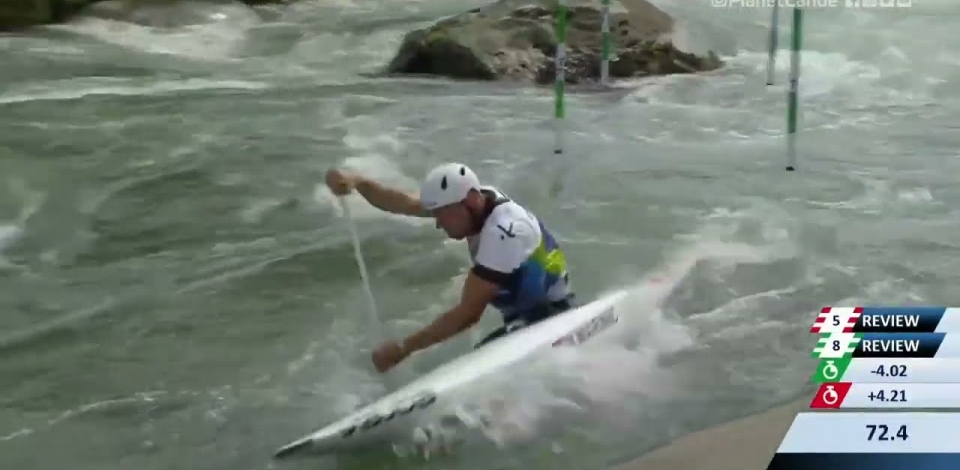Matija Marinic Croatia Semi-Final / 2023 ICF Canoe-Kayak Slalom World Cup Ljubljana Slovenia