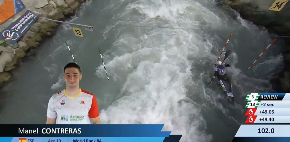 Manel Contreras / Kayak Semi-Final / 2024 ICF Canoe Slalom World Cup Ivrea Italy