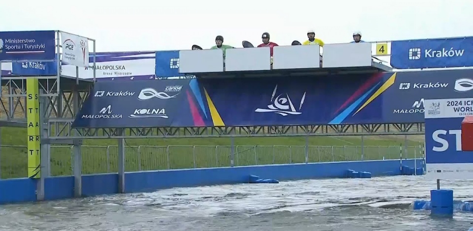 Men's Kayak Cross Quarterfinal 2 / 2024 ICF Canoe Slalom World Cup Krakow Poland