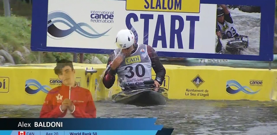Alex Baldoni, Canada - Canoe Semi-Finals / 2024 ICF Canoe Slalom World Cup La Seu Spain