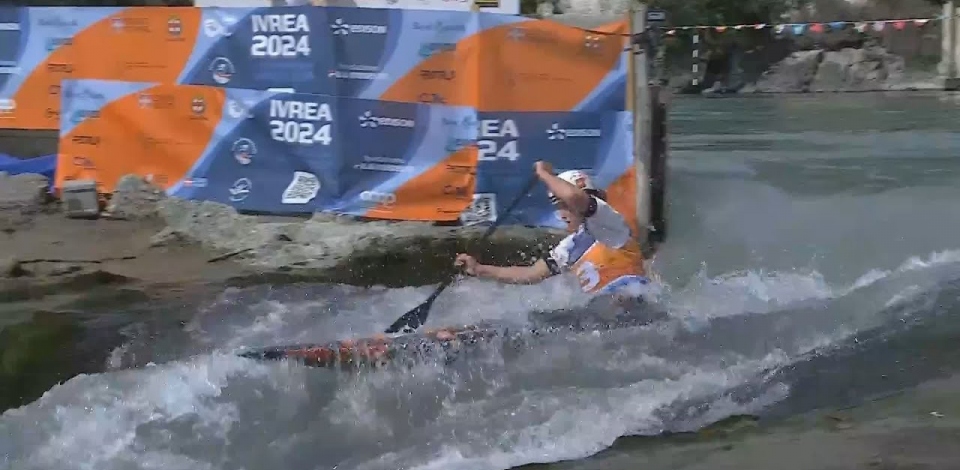 Tereza Kneblova / Canoe Final / 2024 ICF Canoe Slalom World Cup Ivrea Italy