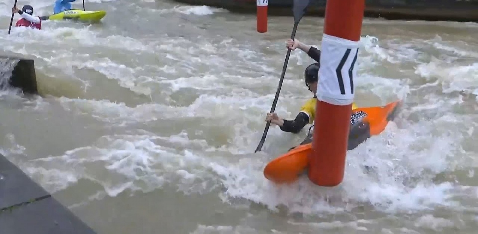 Men Kayak Cross - Quarter-Final 3 / 2024 ICF Canoe Slalom World Cup Au