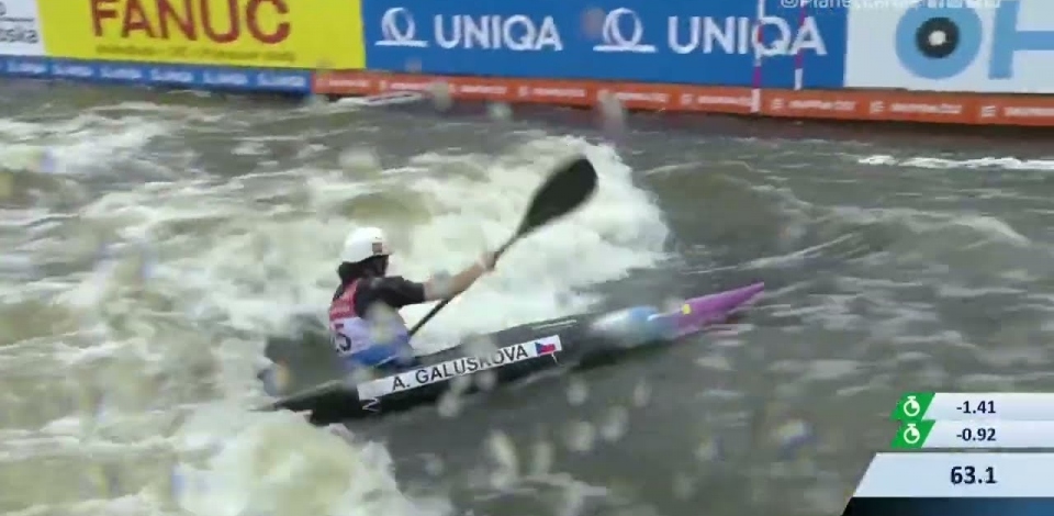 Antonie Galuskova CZE Semi-final / 2023 ICF Canoe-Kayak Slalom World Cup Prague Czech Republic