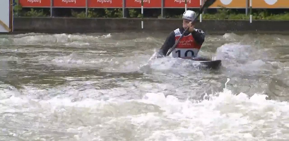 Anatole Delassus, France - Men's Kayak Semi-Final / 2024 ICF Canoe Slalom World Cup Augsburg Germany