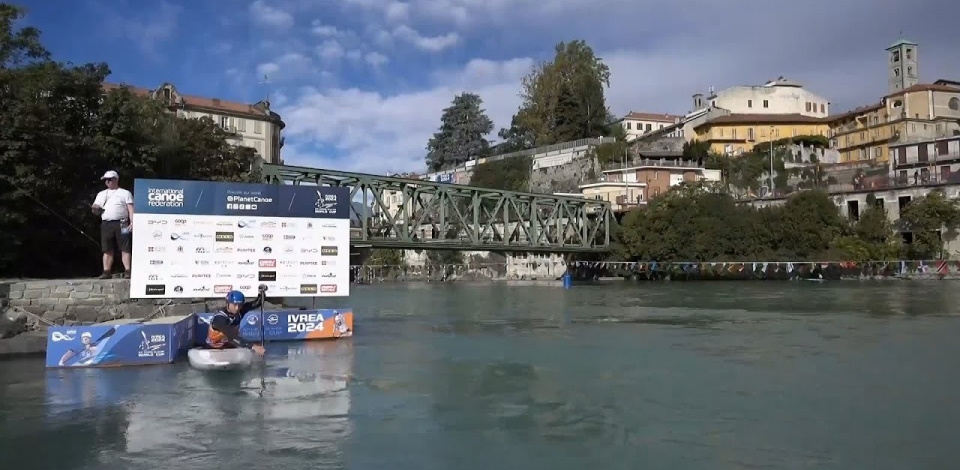 Gabriela Satkova, Czechia - Women's Canoe Semi-Final / 2024 ICF Canoe Slalom World Cup Ivrea Italy