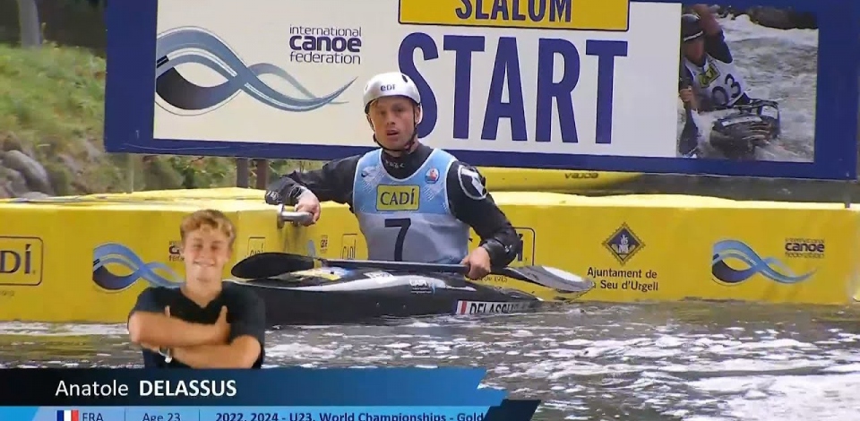 Anatole Delassus, France - Kayak Final / 2024 ICF Canoe Slalom World Cup