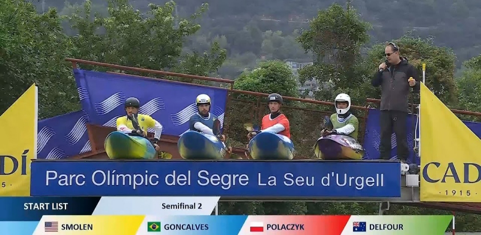 Men's Kayak Cross - Semi-Final 2 / 2024 ICF Canoe Slalom World Cup La Seu Spain