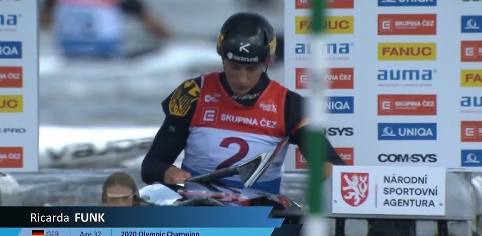 Ricarda Funk, Germany, Canoe Slalom, Heats / 2024 ICF Canoe Slalom World Cup Prague Czechia